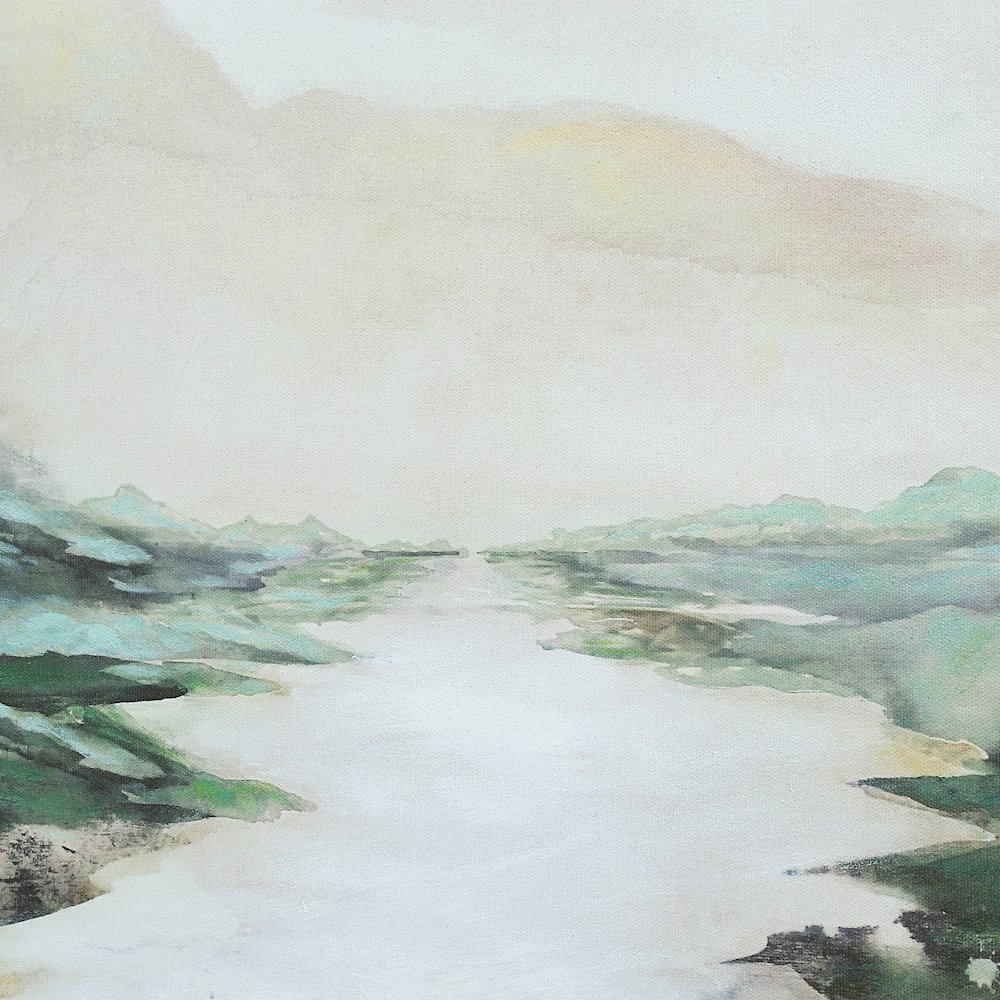 Molto 30" H x 40" W Canvas Art, Green. Picture 5