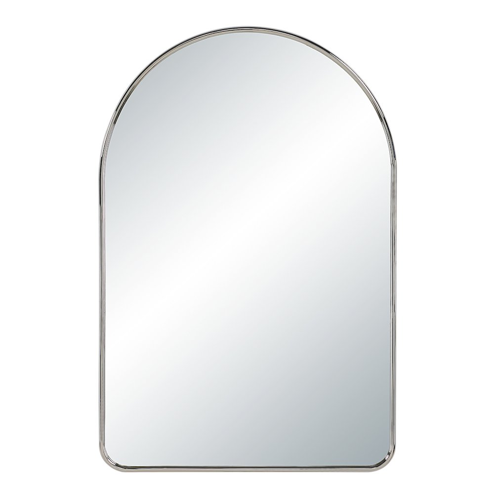 Cassis 36" H x 24" W Wall Mirror, Silver. Picture 1