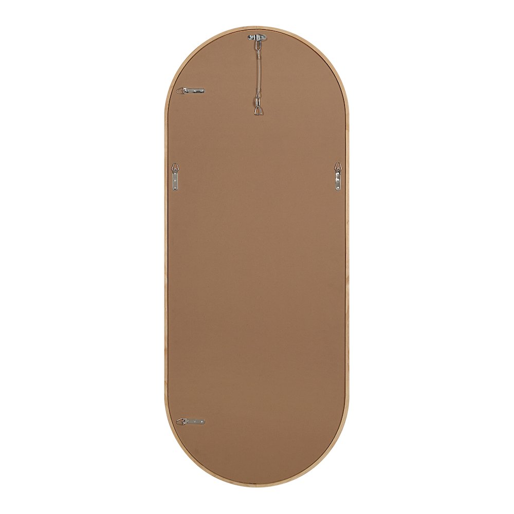 Pudino 60" H x 24" W Wall Mirror, Brown. Picture 4
