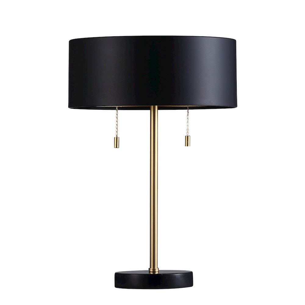 Gillian 17" Length Table Lamp, Black. Picture 1