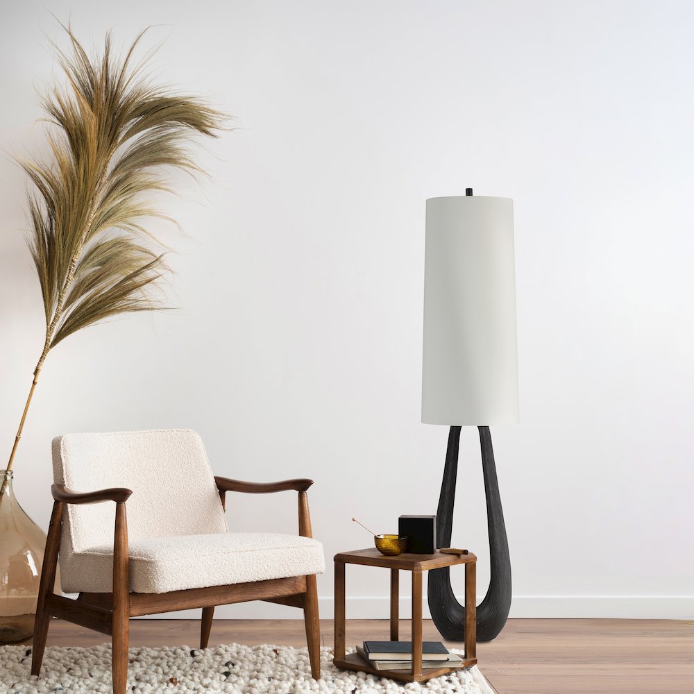 Cornelia 62.5" Height Floor Lamp, Brown. Picture 2