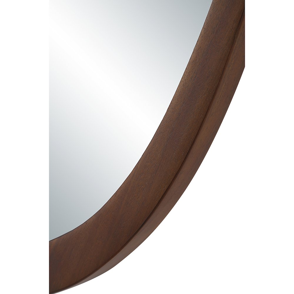 Borago 46" H x 36" W Wall Mirror, Brown. Picture 5