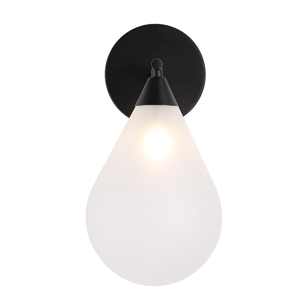 Lola Wall Sconce In Black Color. Picture 5