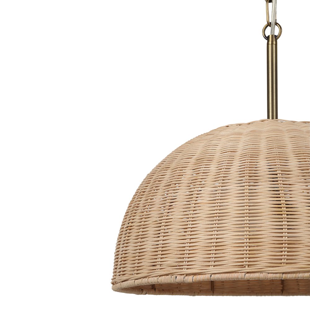 Ciara 77" Height Ceiling Fixture, Dark Antique Brushed Brass. Picture 3