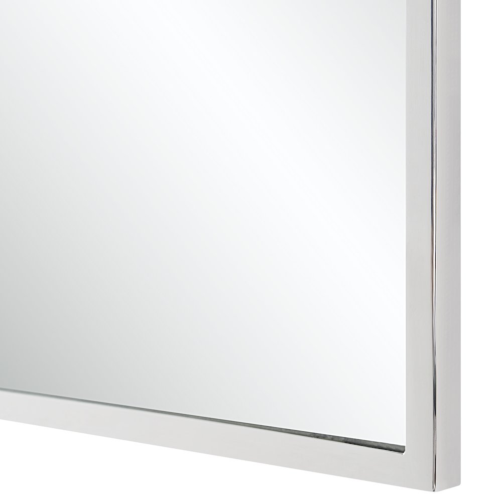 Plaka 36" H x 24" W Wall Mirror, Grey. Picture 5