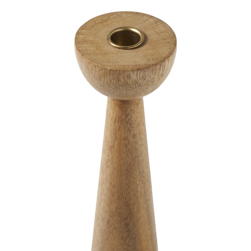 Laurier Candle Holder, Light Brown. Picture 4
