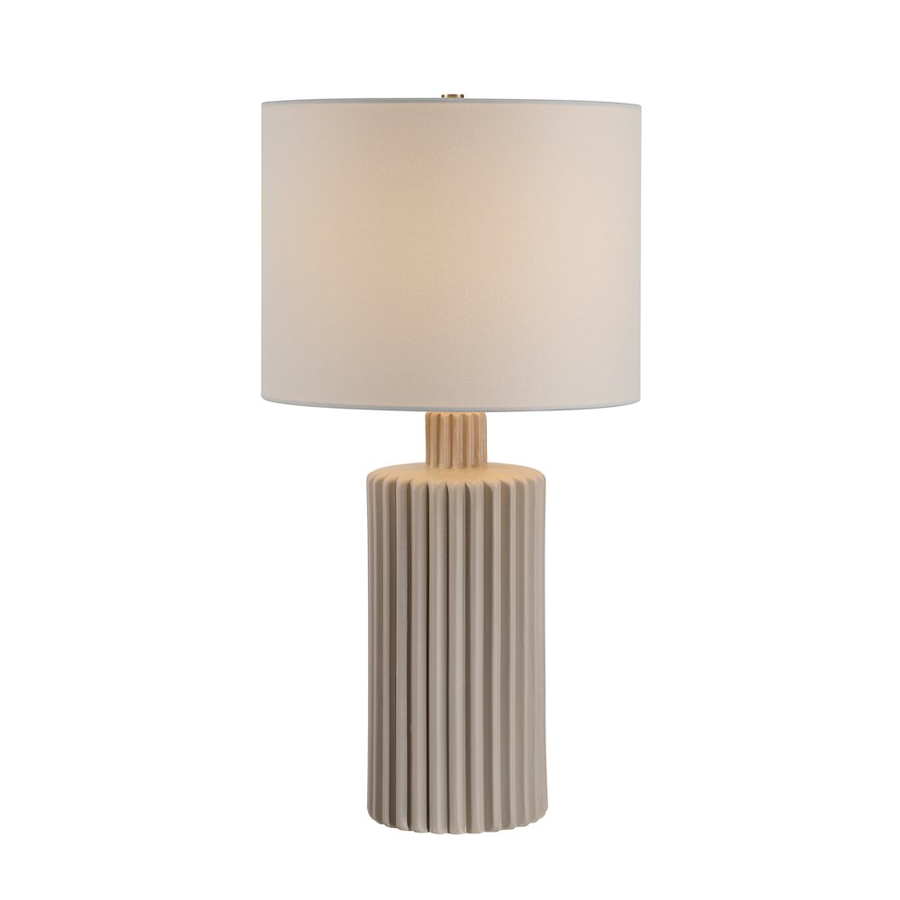 Lina 24.75" Height Table Lamps, Beige. Picture 3