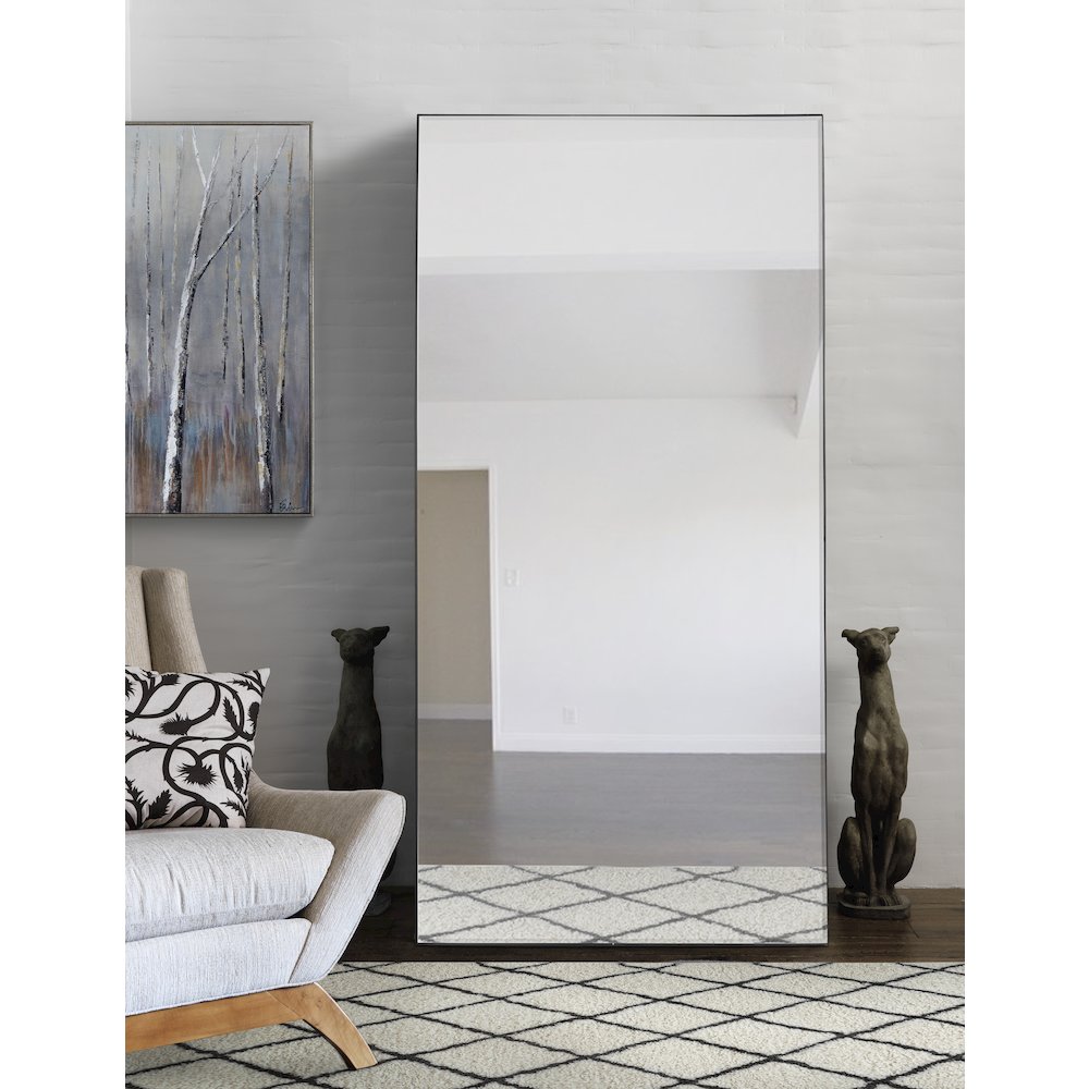 Trilo 30 in. x 60 in. Rectangular Framed Mirror. Picture 2