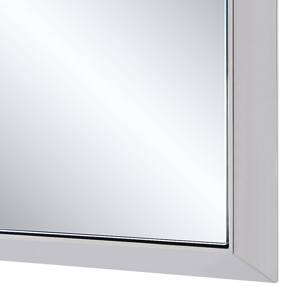 Dapia 36" H x 24" W Wall Mirror, Grey. Picture 5