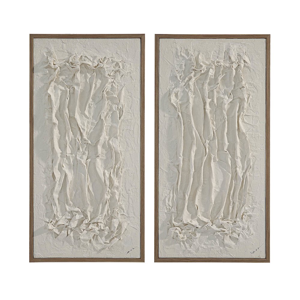 Volterra 20" Wide Wall Art, White. Picture 1