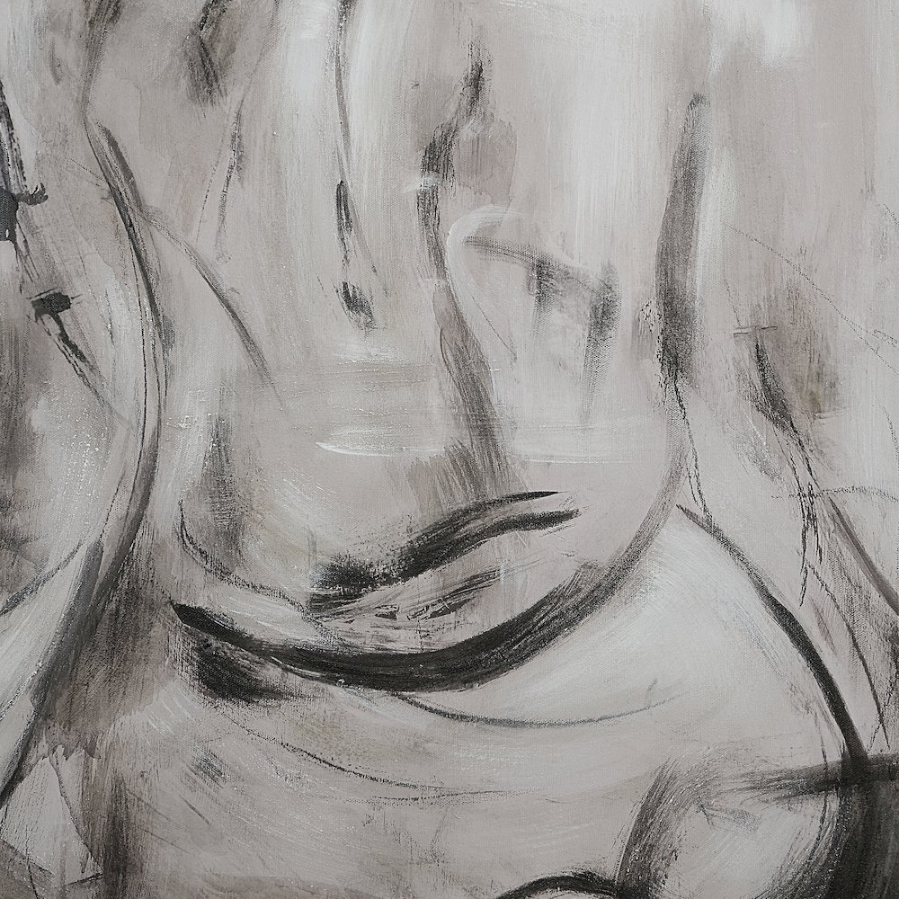 Evelyne 48" H x 36" W Canvas Art, White. Picture 5