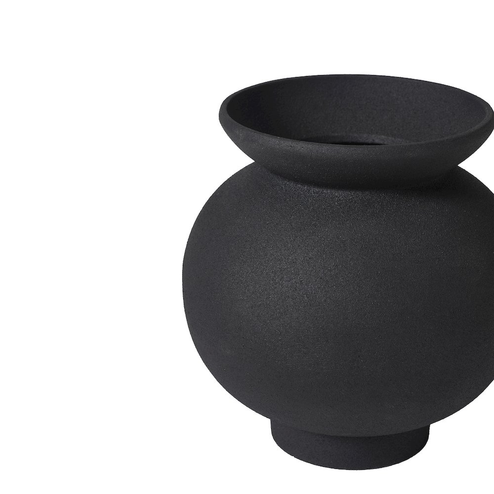 Cadiz Indoor Vase, Black. Picture 5