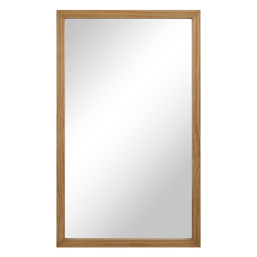 Salia 40" H x 24" W Wall Mirror, Brown. Picture 1