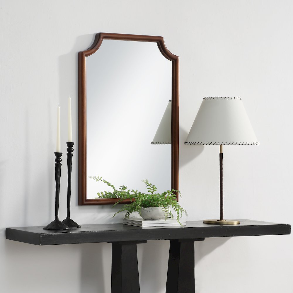 Sintra 36" H x 24" W Wall Mirror, Brown. Picture 2