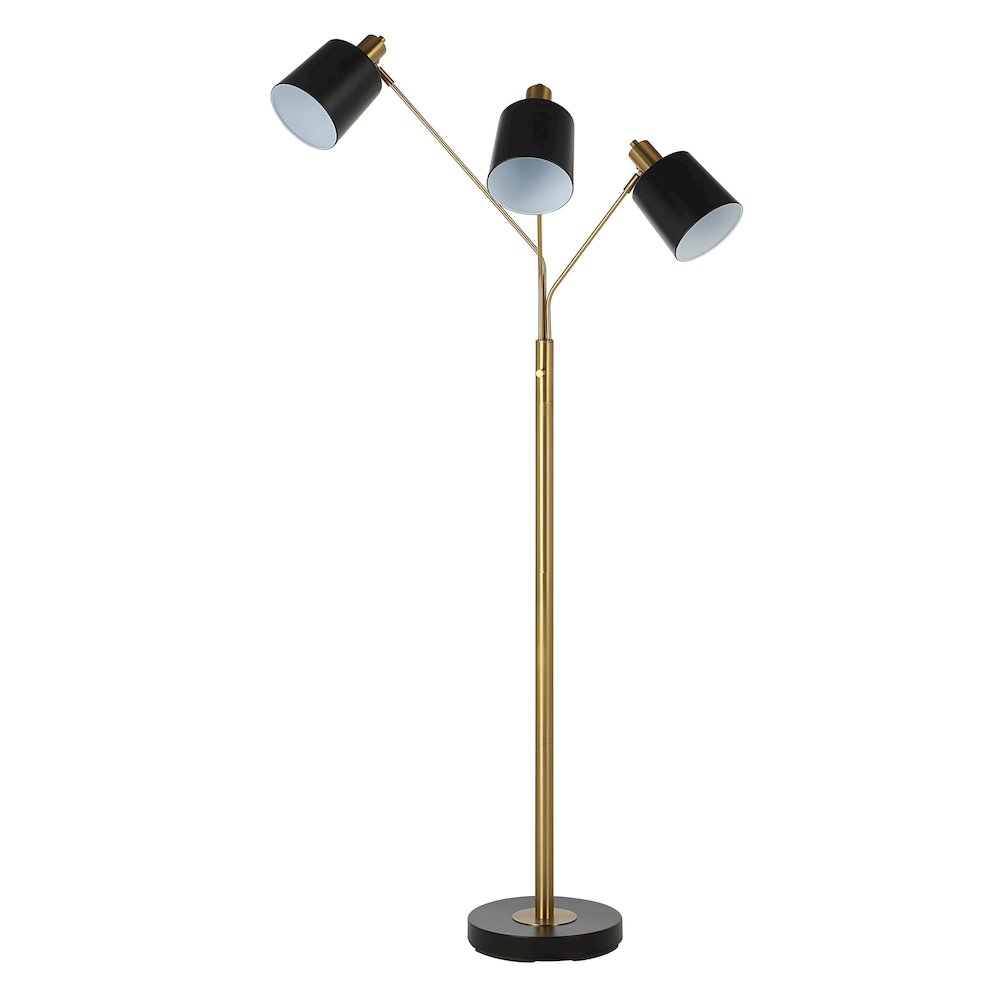 Meander 71" Height Floor Lamp, Yellow. Picture 1