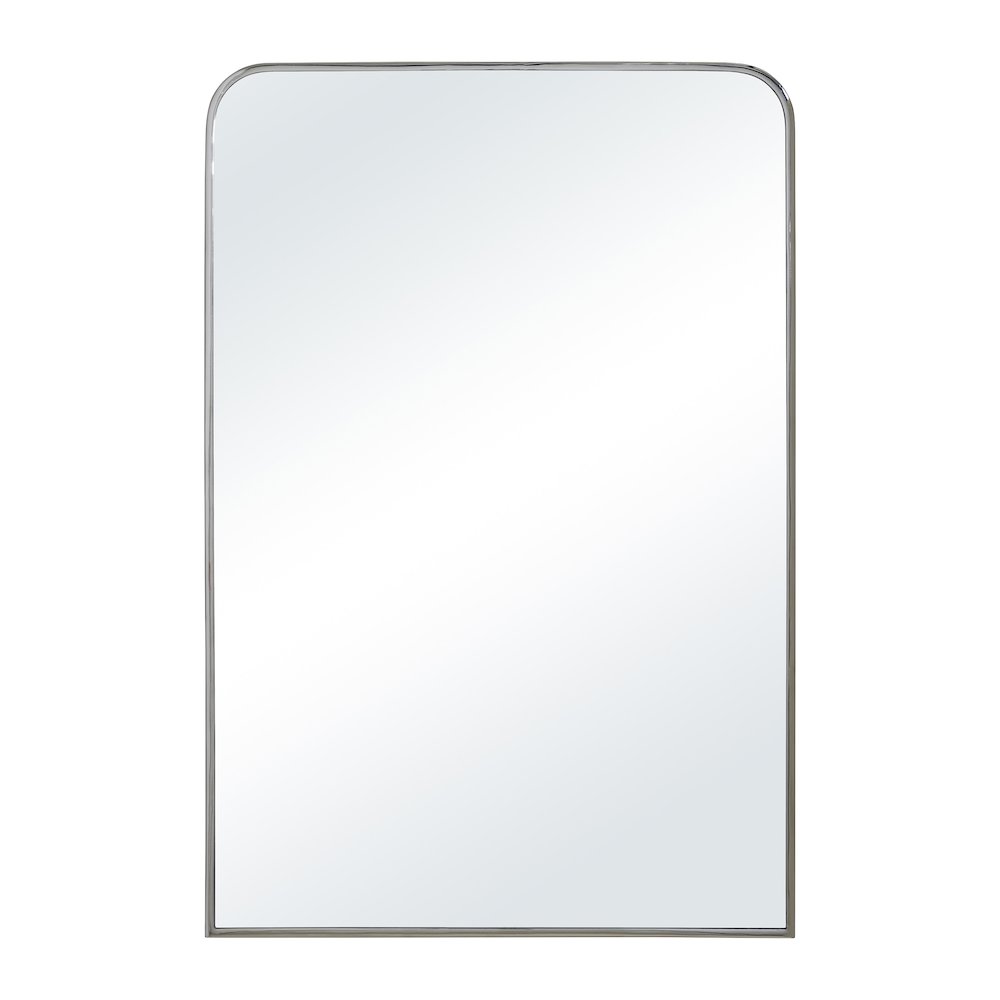 Jackline 36" H x 24" W Wall Mirror, Polished Nickel. Picture 1