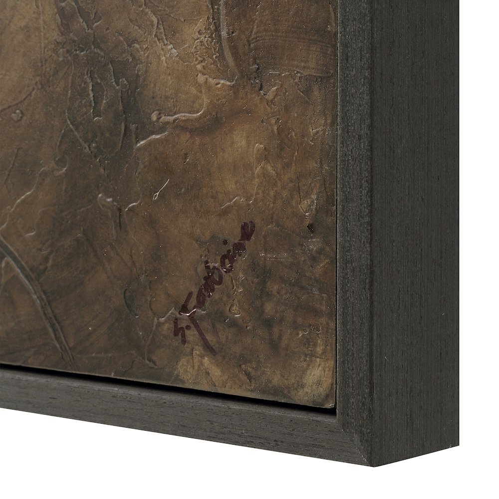 Acacia 40" Wide Canvas Art with Wood Frame, Charcoal. Picture 4