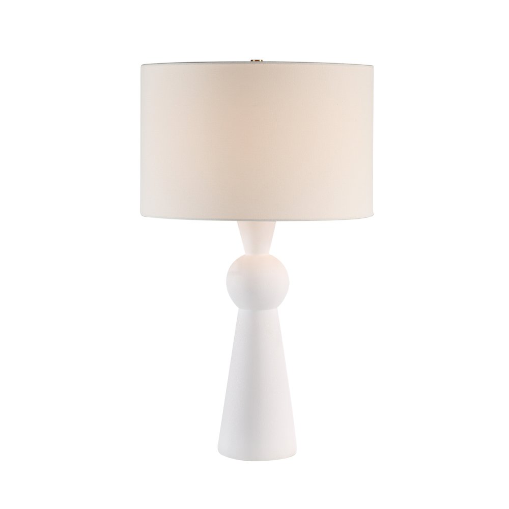 Petra 26" Height Table Lamp, White. Picture 3