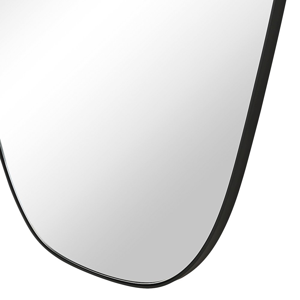 Enina 65" H x 25.5" W Wall Mirror, Black. Picture 4