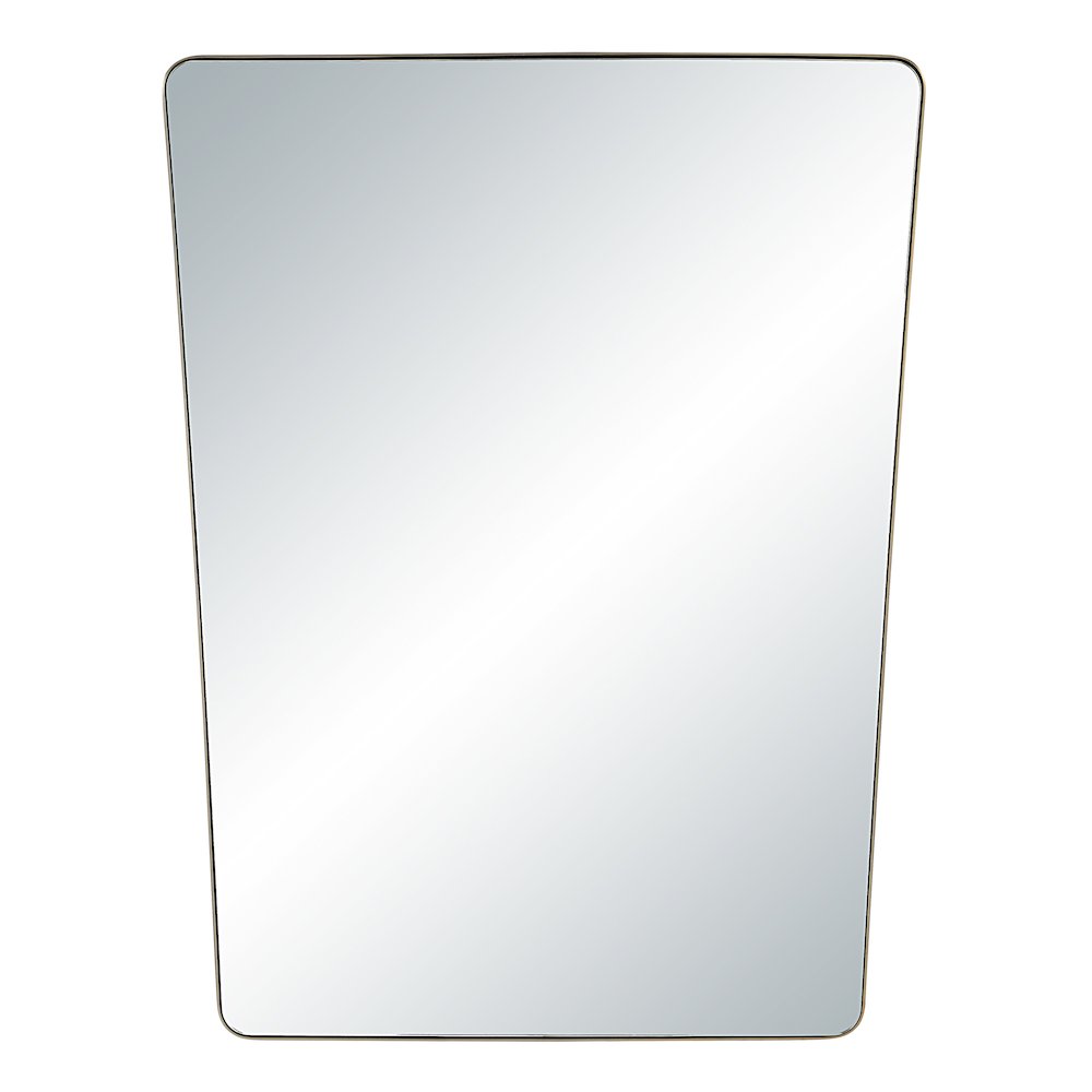 Mily 36" H x 28" W Wall Mirror, Yellow. Picture 1