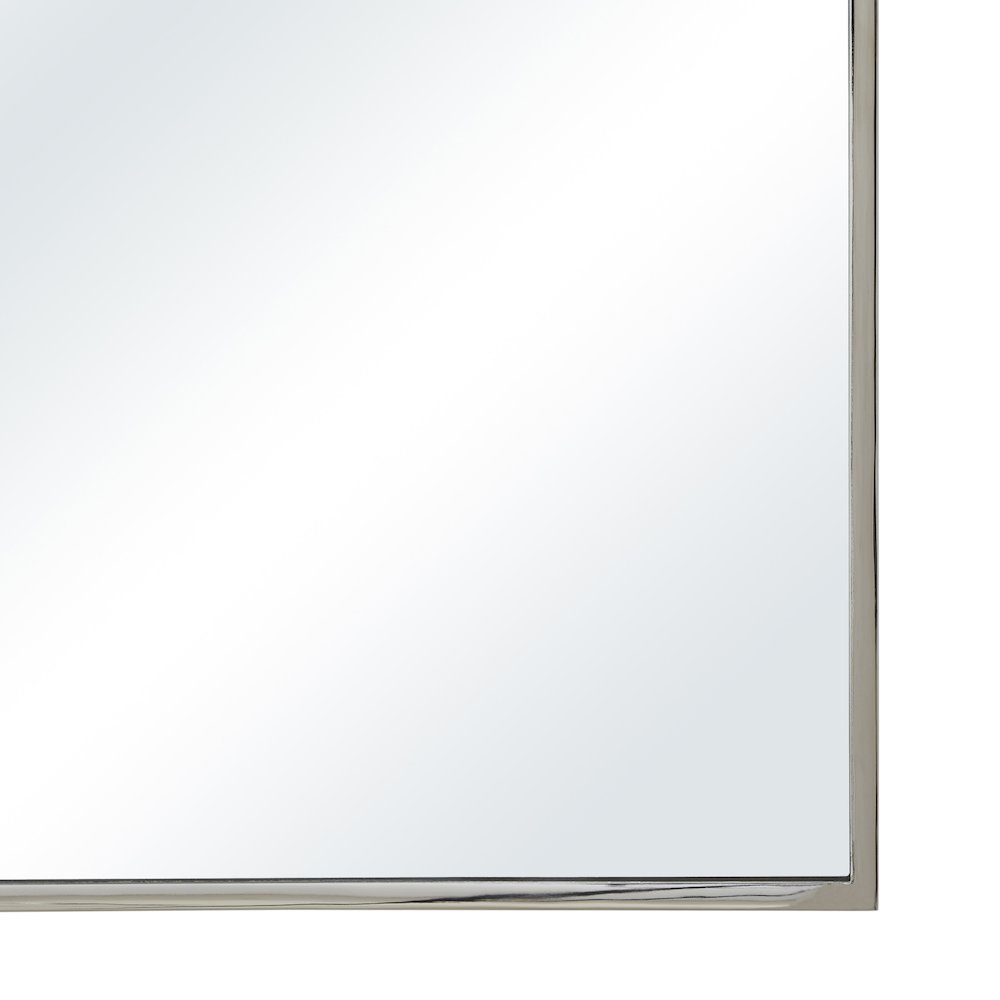 Jackline 36" H x 24" W Wall Mirror, Polished Nickel. Picture 5