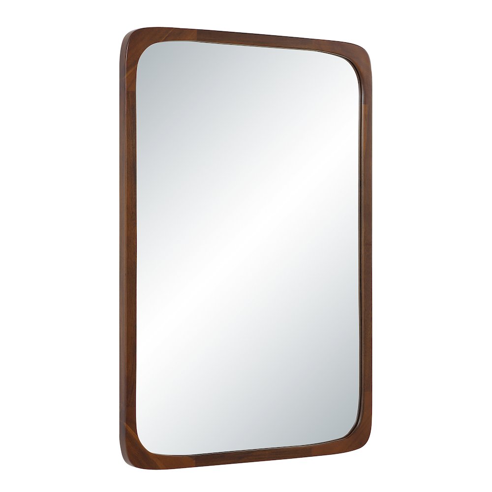 Sisley 36" H x 24" W Wall Mirror, Brown. Picture 2