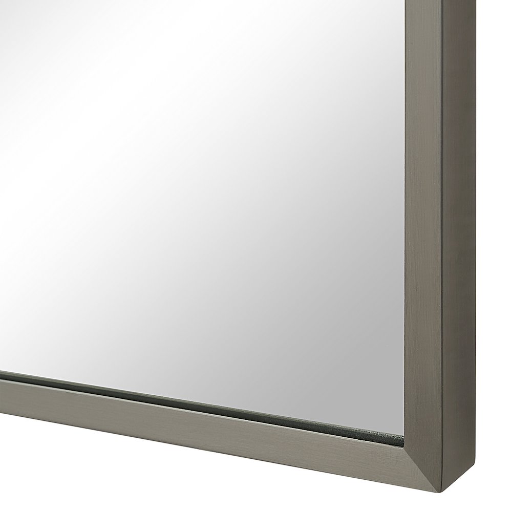 Samia 72" H x 30" W Wall Mirror, Grey. Picture 5