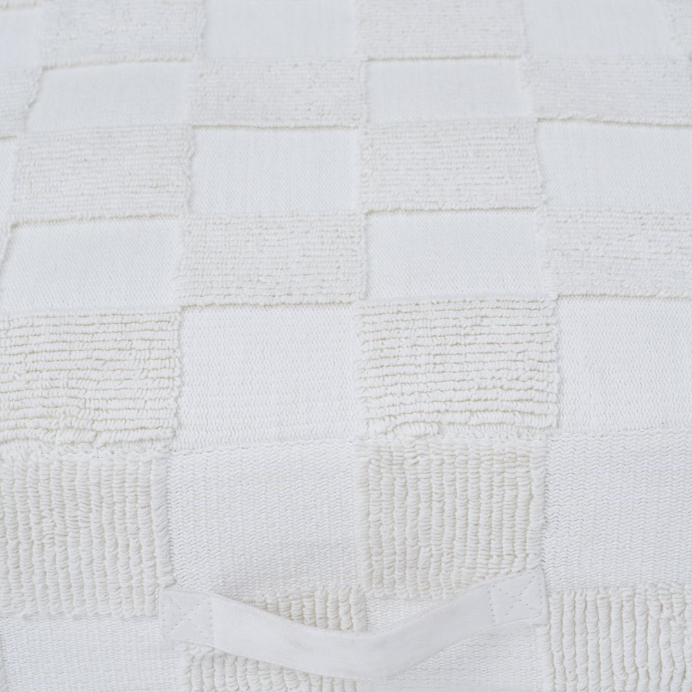 Persona Floor Pouf In White Color. Picture 4
