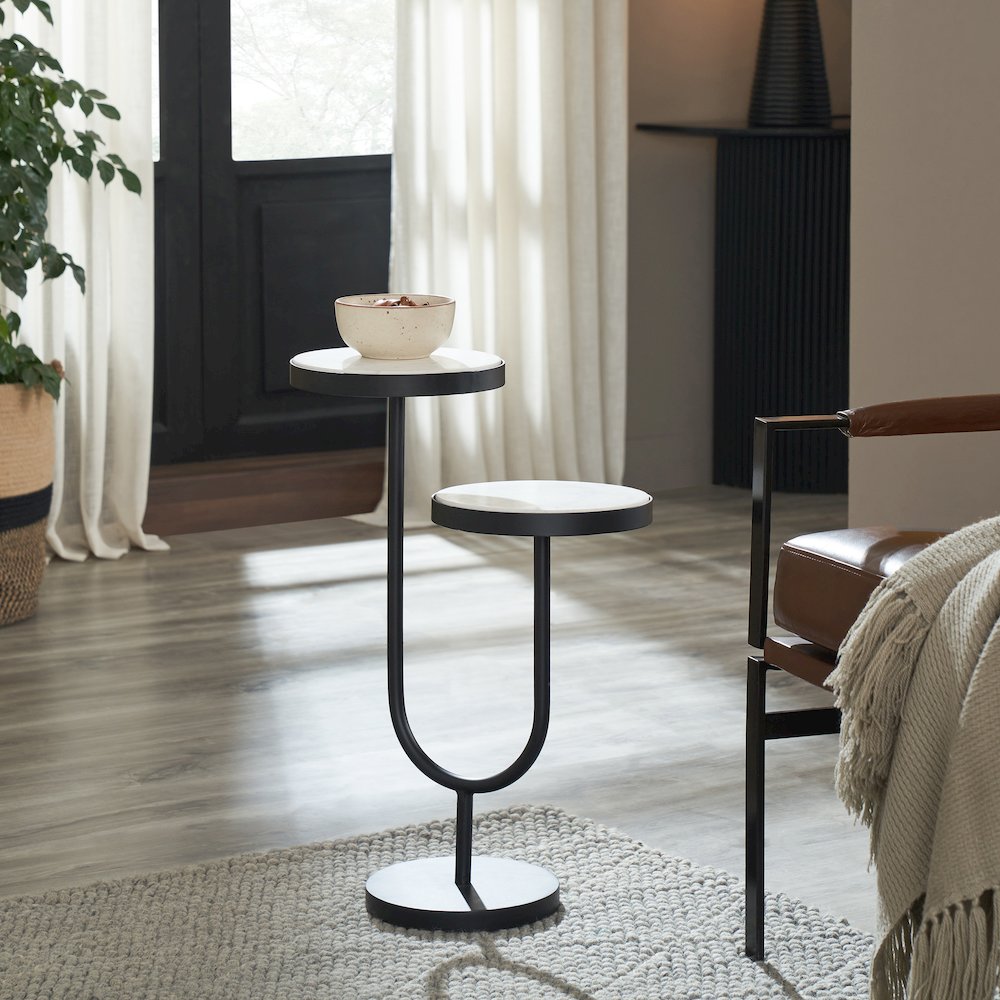 Ambra 25" Height Table, Black. Picture 2