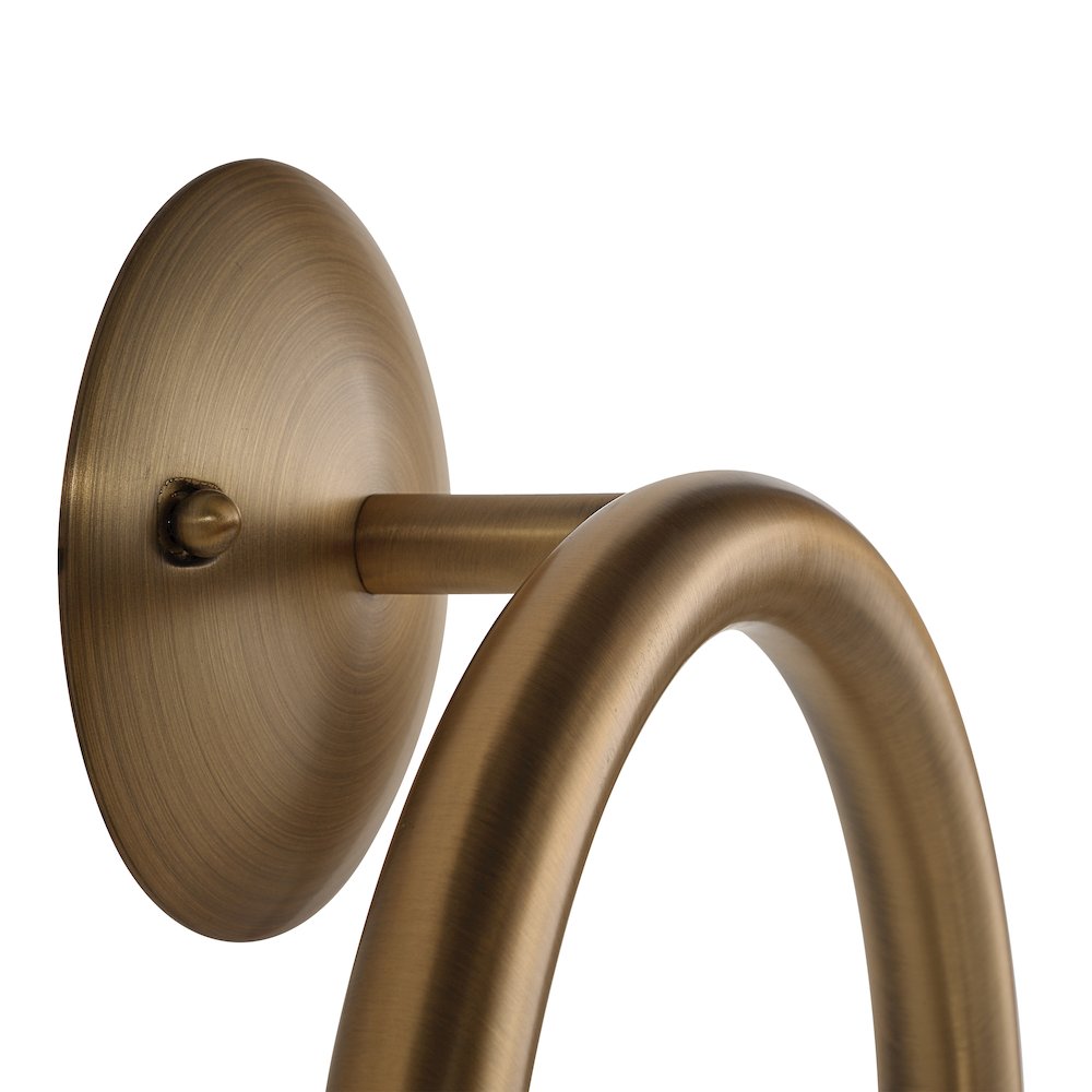 Santi 10.5" Height Wall Sconces, Dark Brushed Brass. Picture 4