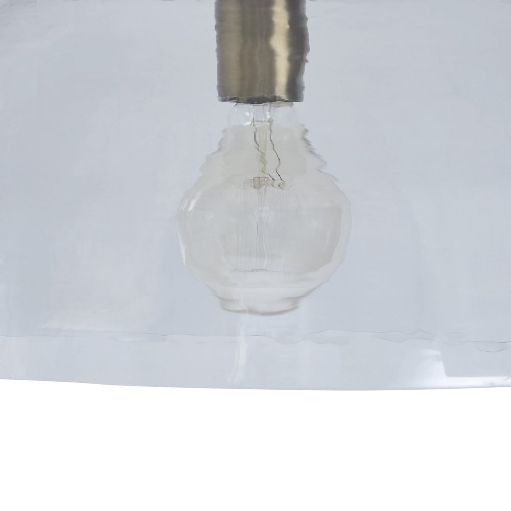 Liliane 15" 1-Light Flush Mount, Clear Hammered Glass. Picture 5