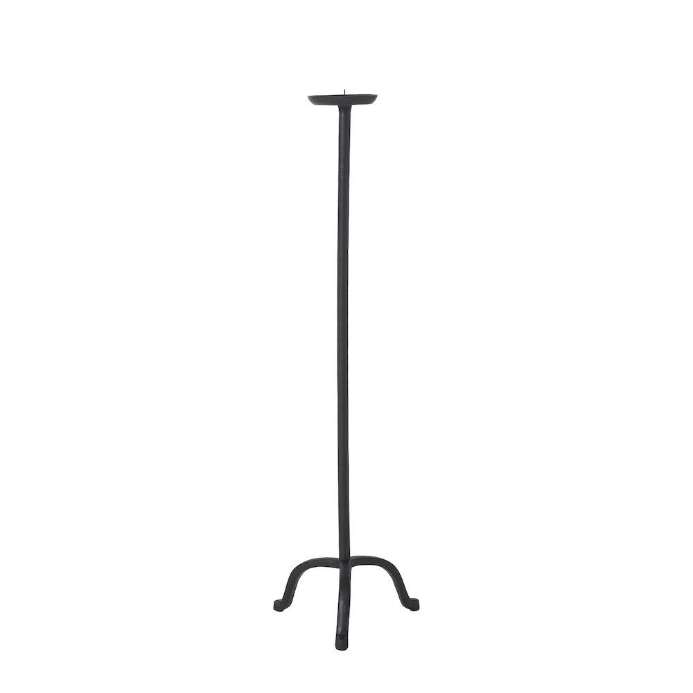 Agra Candle Holder, Matte Black. Picture 1