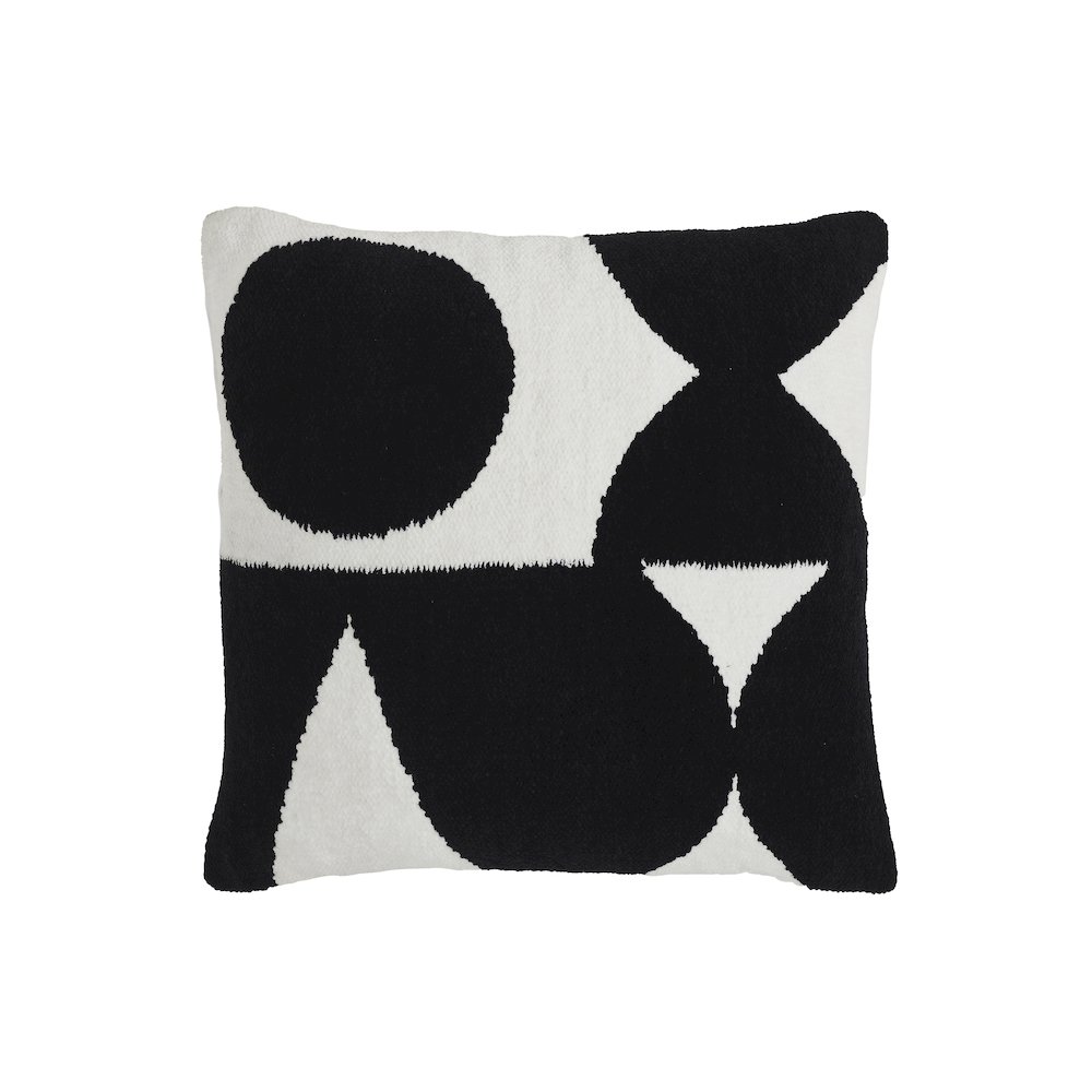 Mauro 20X20 Indoor Pillow, Black. Picture 1