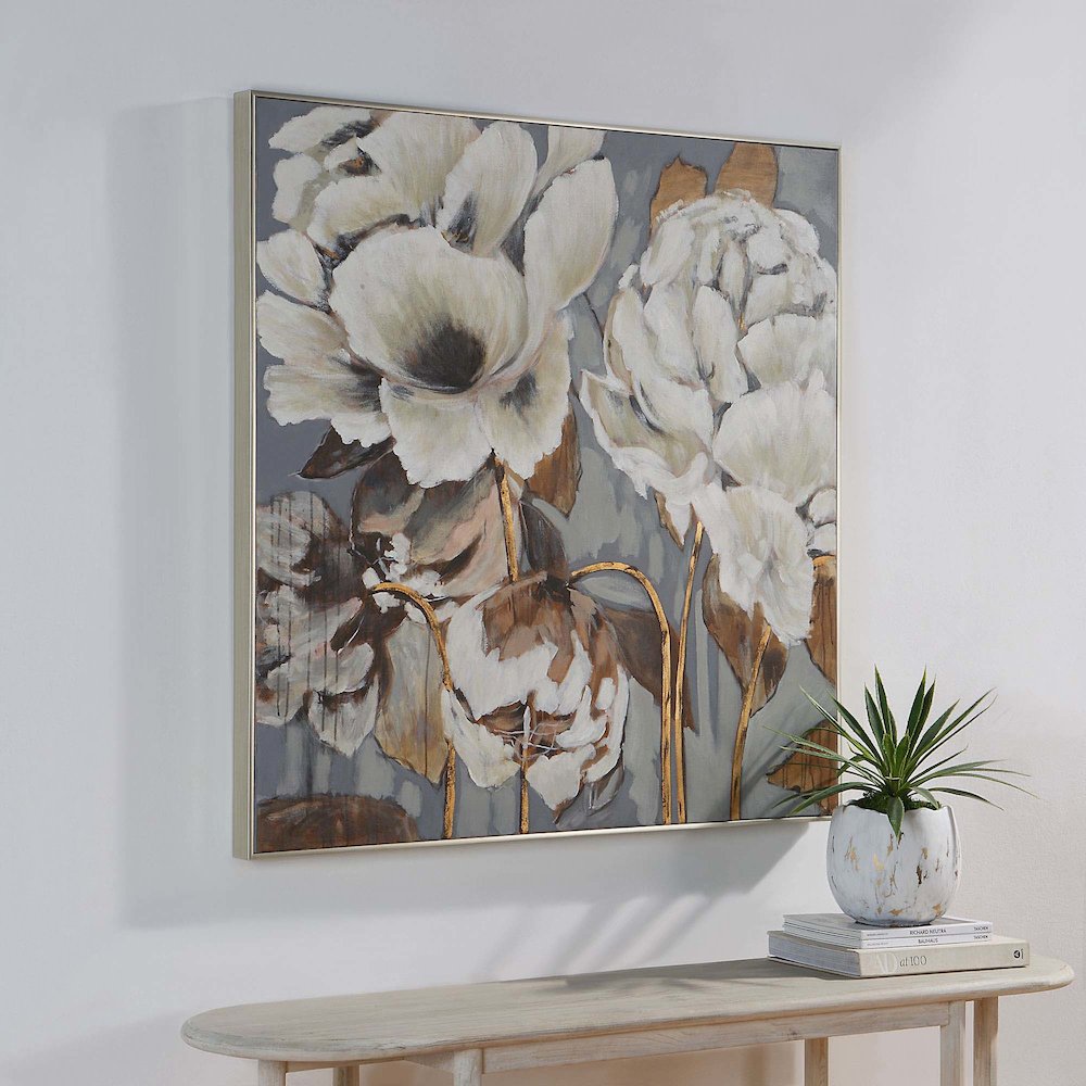 Fleurimont Square Canvas Art. Picture 2