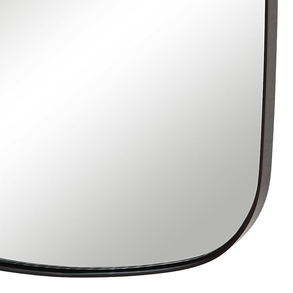 Nicoya 40" H x 20" W Wall Mirror, Brown. Picture 5