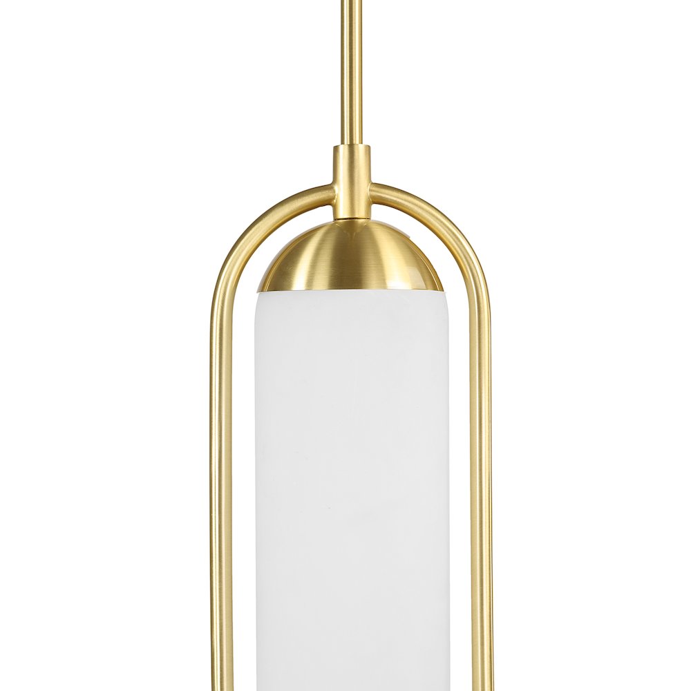 Thurles 83.5" Height Ceiling Fixture, Milk White. Picture 4
