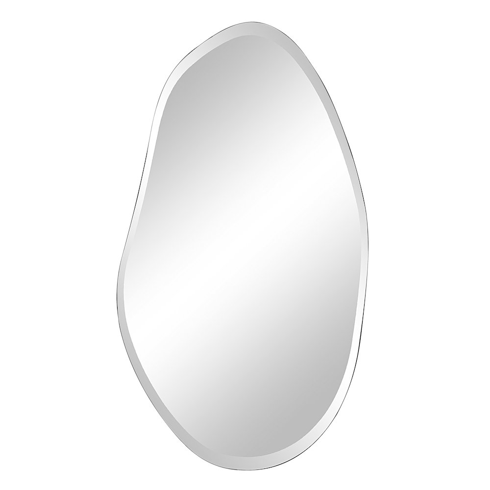 Anogia 40" H x 22" W Wall Mirror, Grey. Picture 1