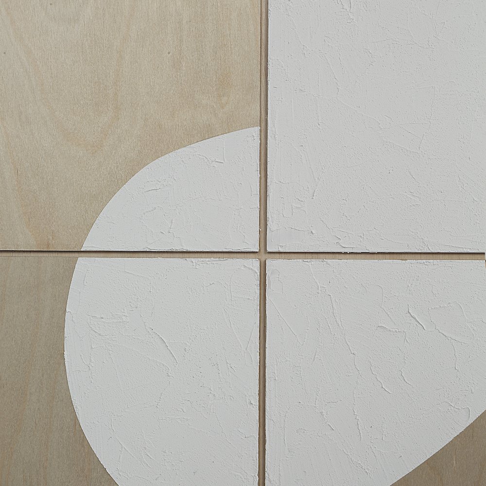 Erula 48" Wide Wall Art, Matte White. Picture 5