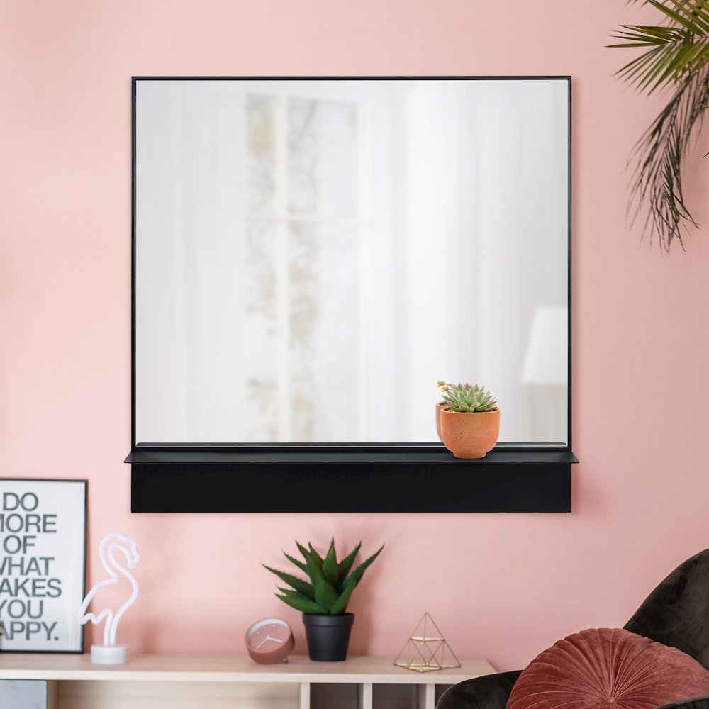 Otavi 35 in. x 35 in. Square Framed Mirror. Picture 2