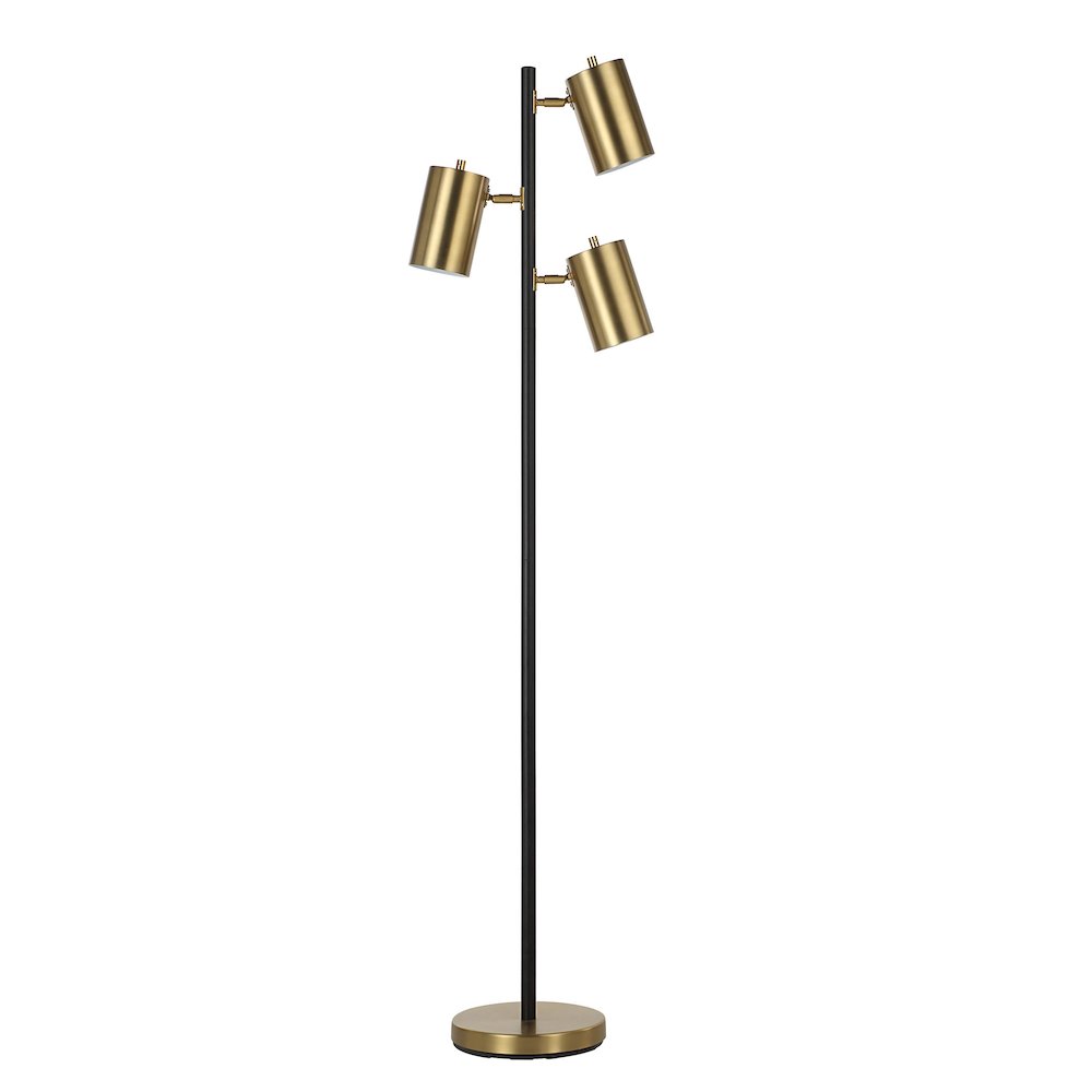 Mosaic 63.5" Height Floor Lamp, Yellow. Picture 1