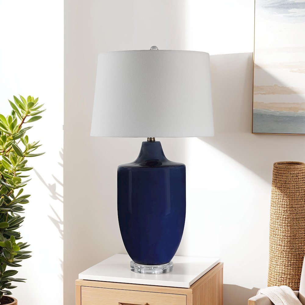 Decimus 30.75" Height Table Lamp, Blue. Picture 2