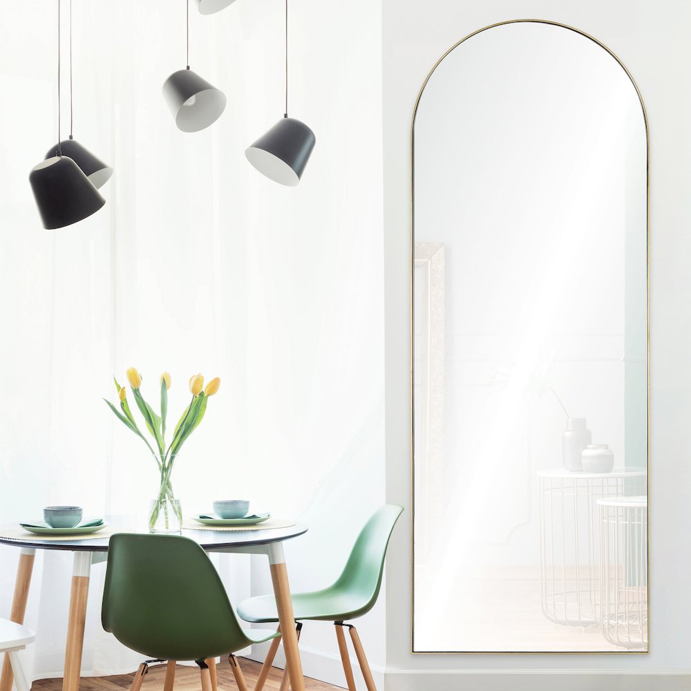 Thatcher 30 in. x 80 in. Irregular Framed Mirror. Picture 7