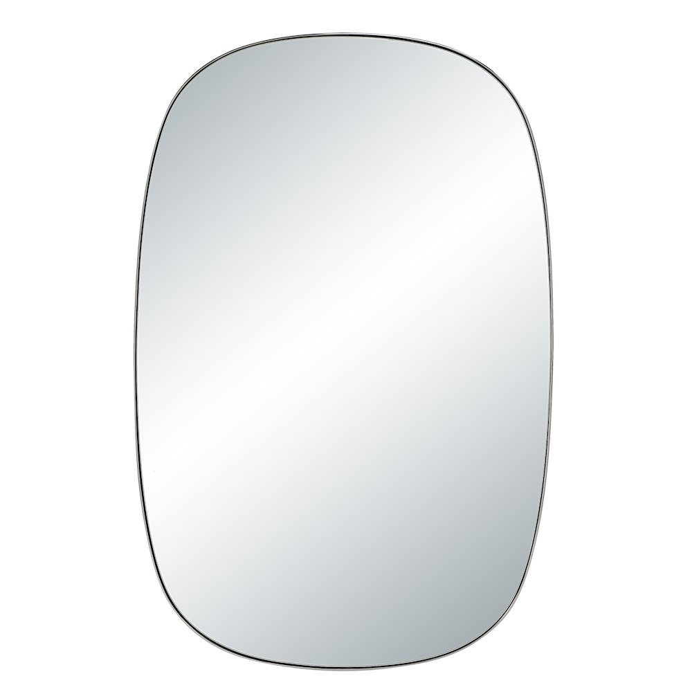 Talco 36" H x 24" W Wall Mirror, Silver. Picture 1