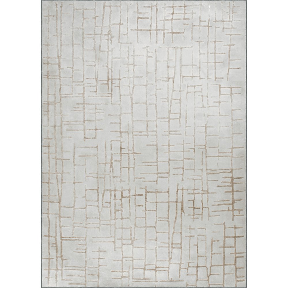 ARIELLA Grey/Beige 10 x 13 Indoor Rug. Picture 1