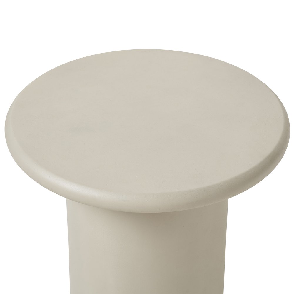 Riya 20" Height Table, Beige. Picture 4