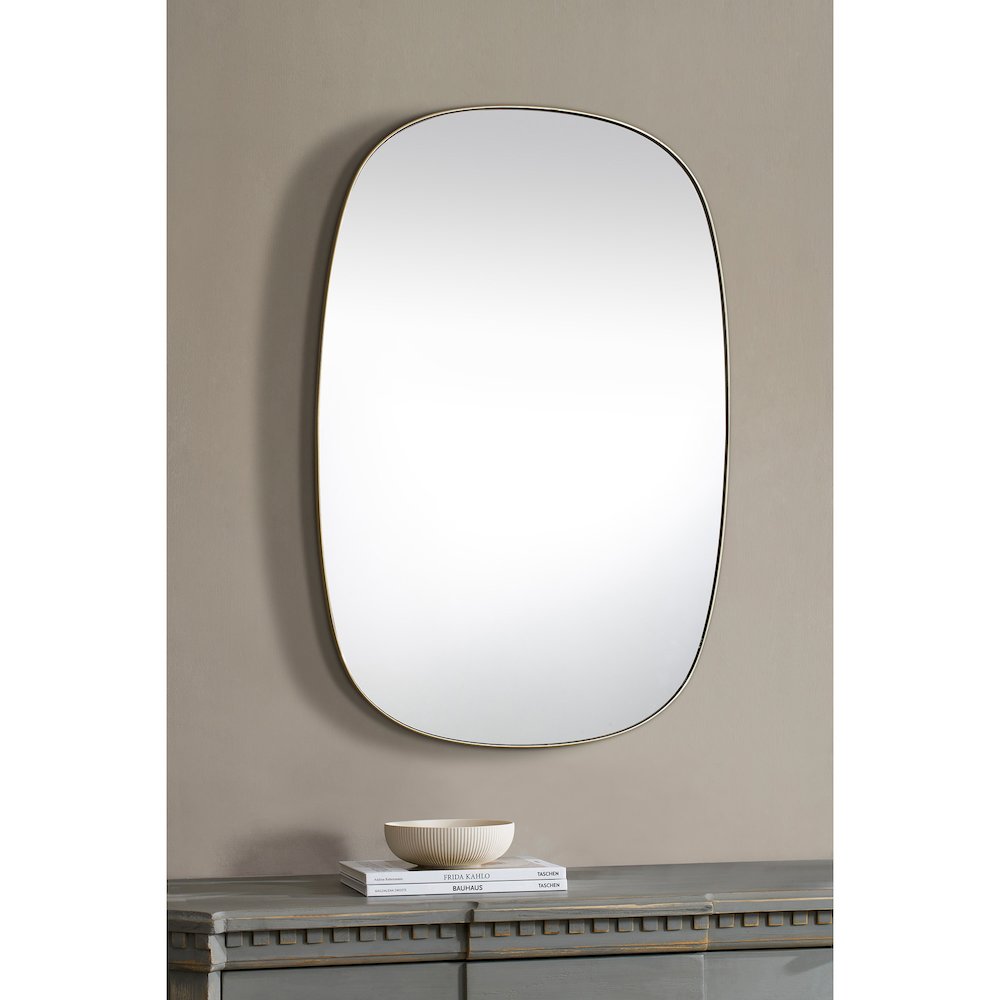 Gallegos 36 x 24 Rectangular Framed Mirror. Picture 2