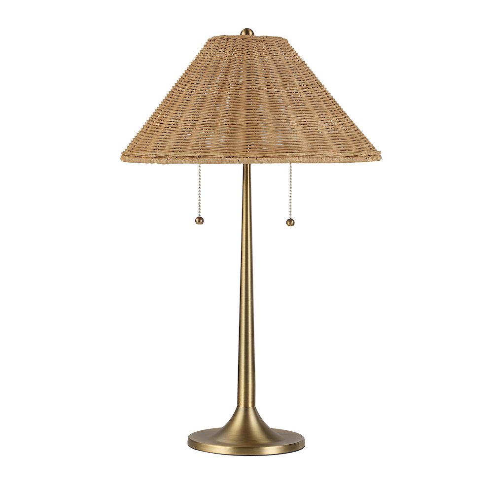 Viana 22" Height Table Lamp, Brown. Picture 1