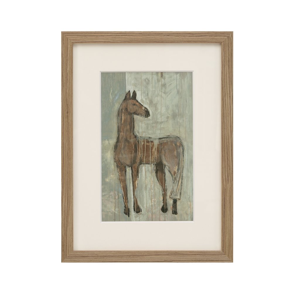 Julien 12" Wide Wall Decor, Medium Walnut. Picture 1