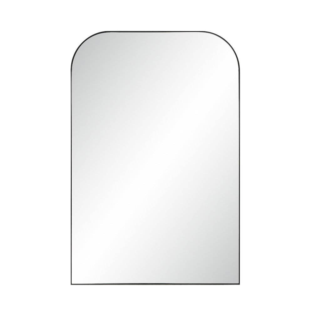 Opalina 60" H x 40" W Wall Mirror, Matte Black. Picture 1