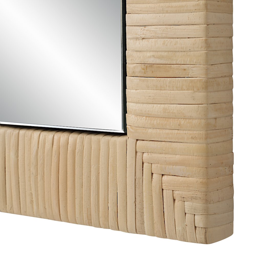Tally 36" Tall Arch Rectangular Mirror, Natural. Picture 5